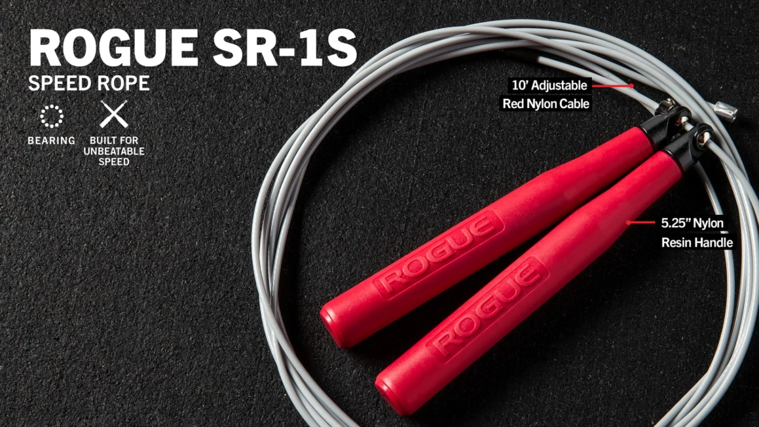 Budget ๐งจ Rogue SR-1S Short Handle Bearing Speed Rope ๐ฅ 1 Budget ๐งจ Rogue SR-1S Short Handle Bearing Speed Rope ๐ฅ