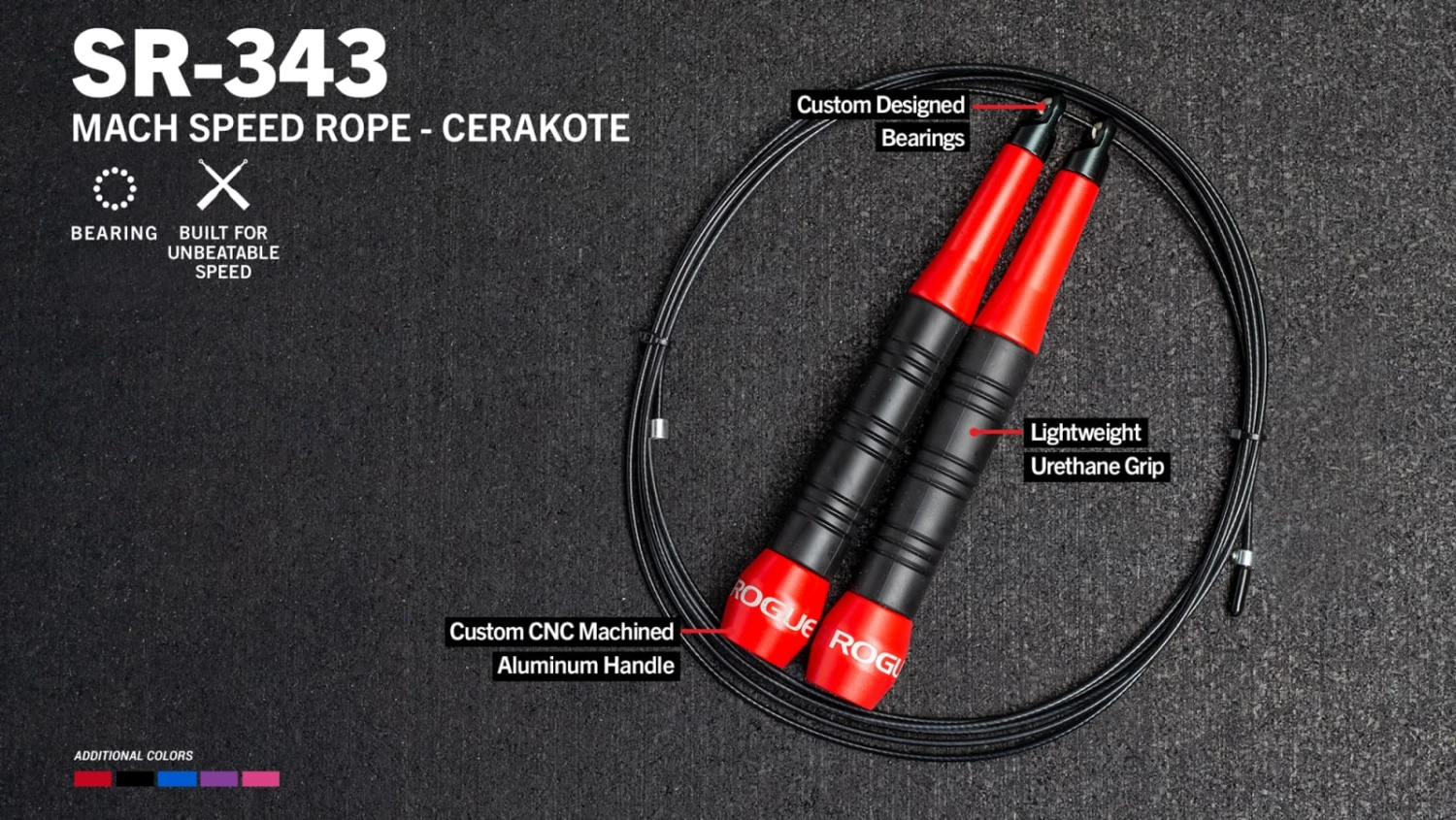 Best Sale π Rogue SR-343 Mach Speed Rope - Cerakote π₯° 1 Best Sale π Rogue SR-343 Mach Speed Rope - Cerakote π₯°